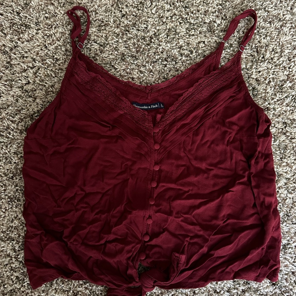 Abercrombie & Fitch Burgundy Camisole